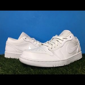 Nike Air Jordan 1 Low Triple White Fog Grey